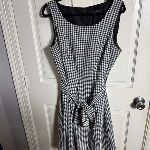 Black Label by Evan-Picone gingham dress - Picture 1 of 3